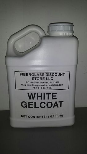 1 Gallon White Gel-Coat w/No wax and Hardener