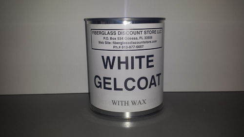 1Quart White Gel-Coat w/Wax and Hardener