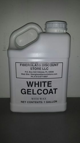 1 Gallon White Gel-Coat w/Wax and Hardener